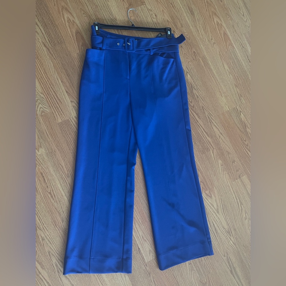 7th Avenue Wide Leg, Blue, casual work slacks. Size 14.